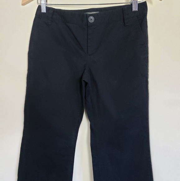 Banana Republic Thick Warm Brushed Cotton Black Size 0 Bootcut Pants - Picture 8 of 8